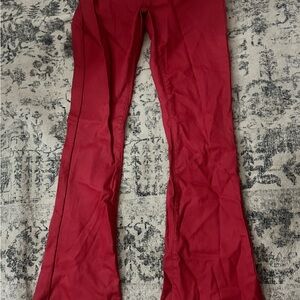 Edikted Red Flare Pants